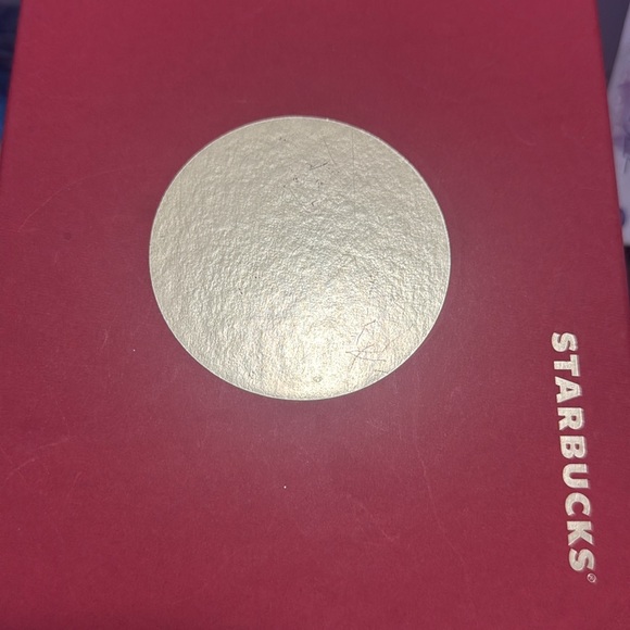 Starbucks SIREN  MERMAID Ceramic Travel Mug- 2015- gold top- no chips or cracks - Picture 7 of 8